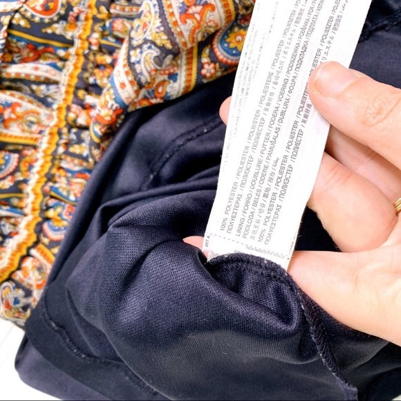 MANGO boho floral & paisley print layered dress - Picture 2 of 5